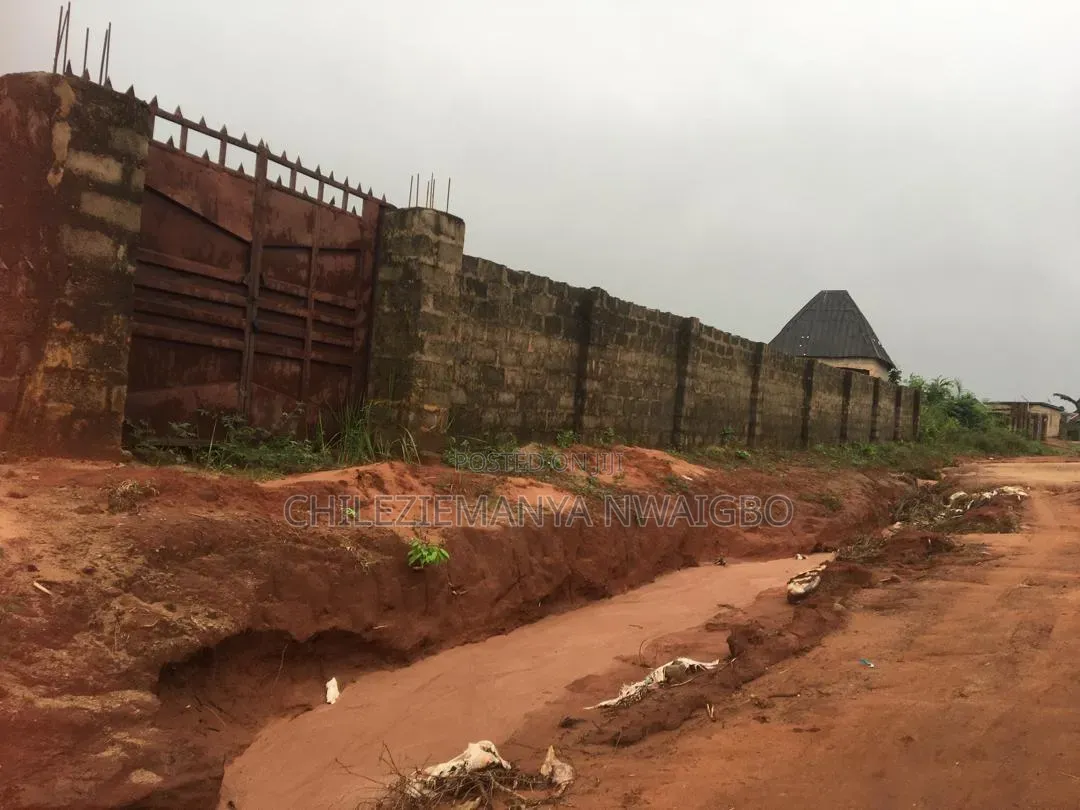 Fenced 2 Plots of Land for Sale in Ibusa Delta State (Survey & Deed) in Oshimili South