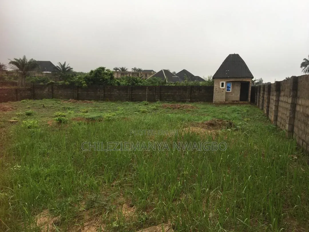 Fenced 2 Plots of Land for Sale in Ibusa Delta State (Survey & Deed) in Oshimili South