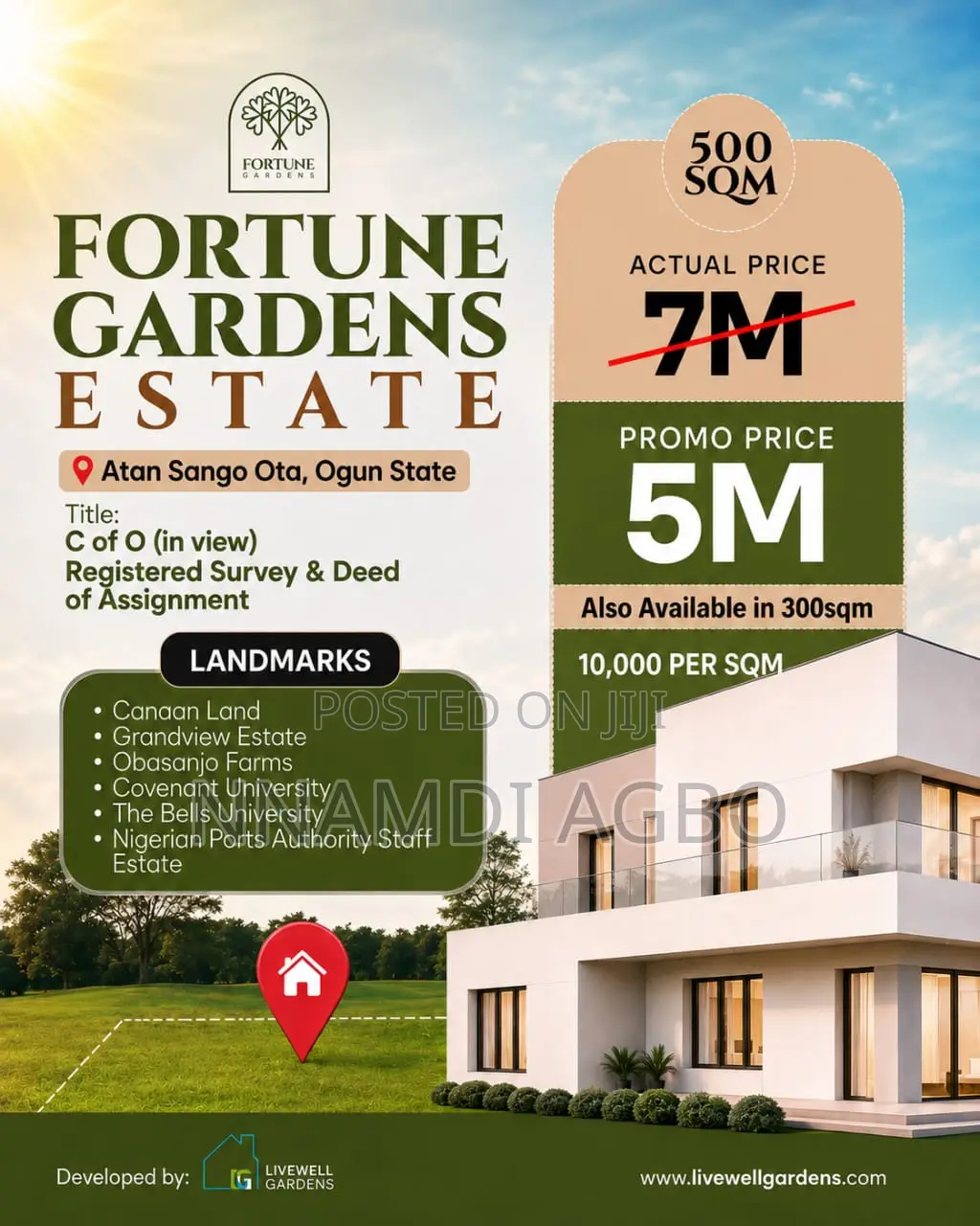 Fortune Gardens Estate in Ado-Odo/Ota