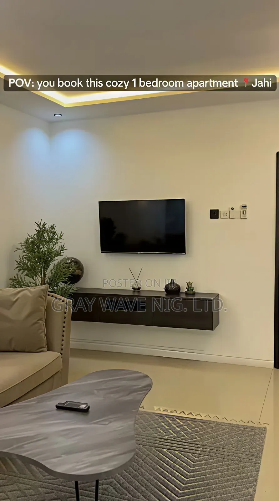 Furnished 1bdrm Apartment in Jahi for rent in Jahi
