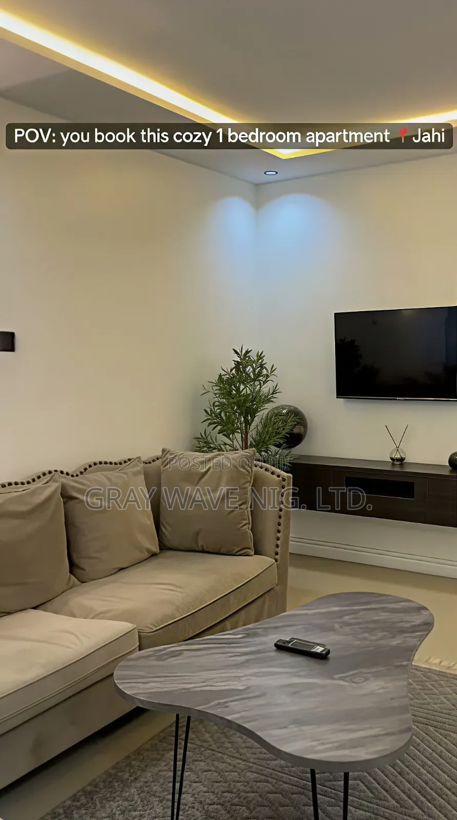 Furnished 1bdrm Apartment in Jahi for rent in Jahi