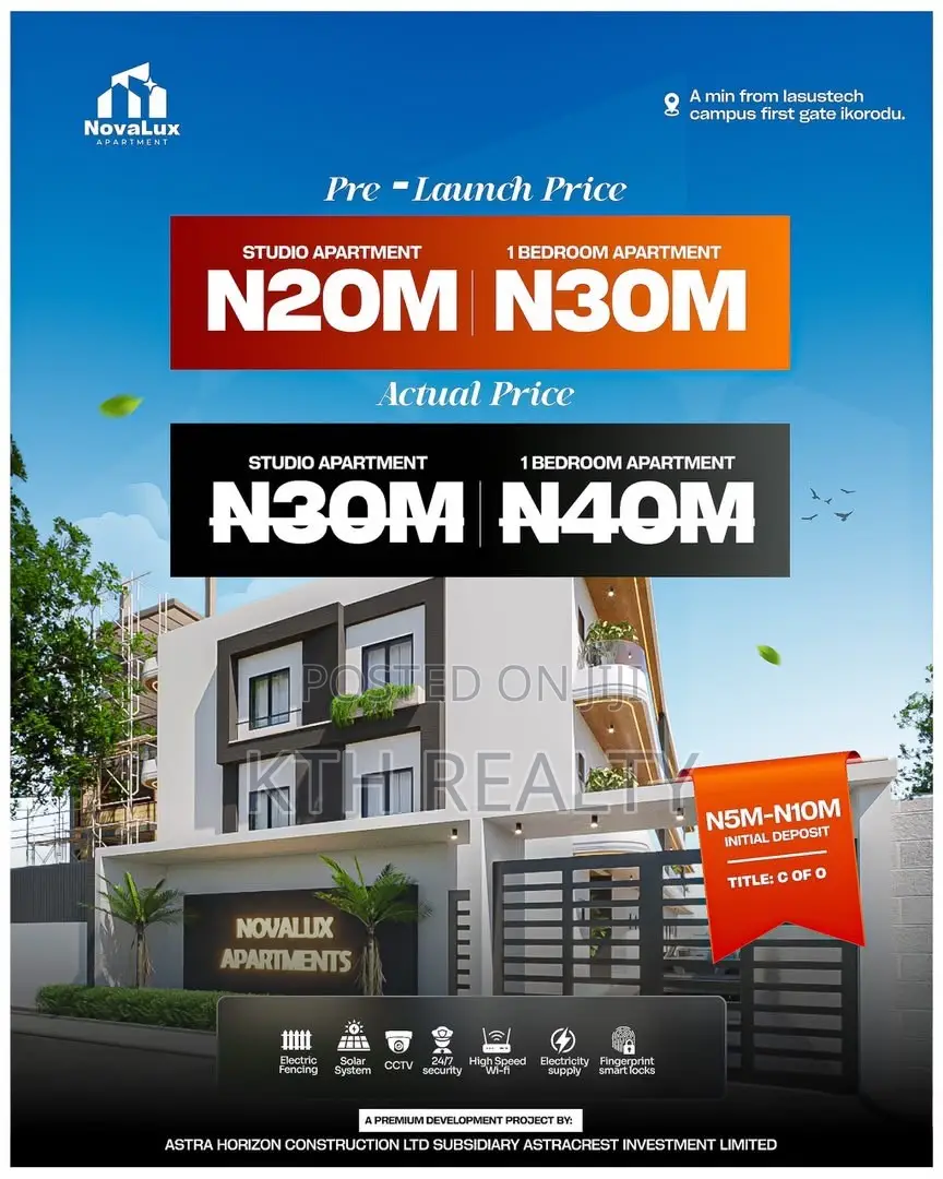 1bdrm Apartment in Novalux, Igbogbo for sale in Igbogbo