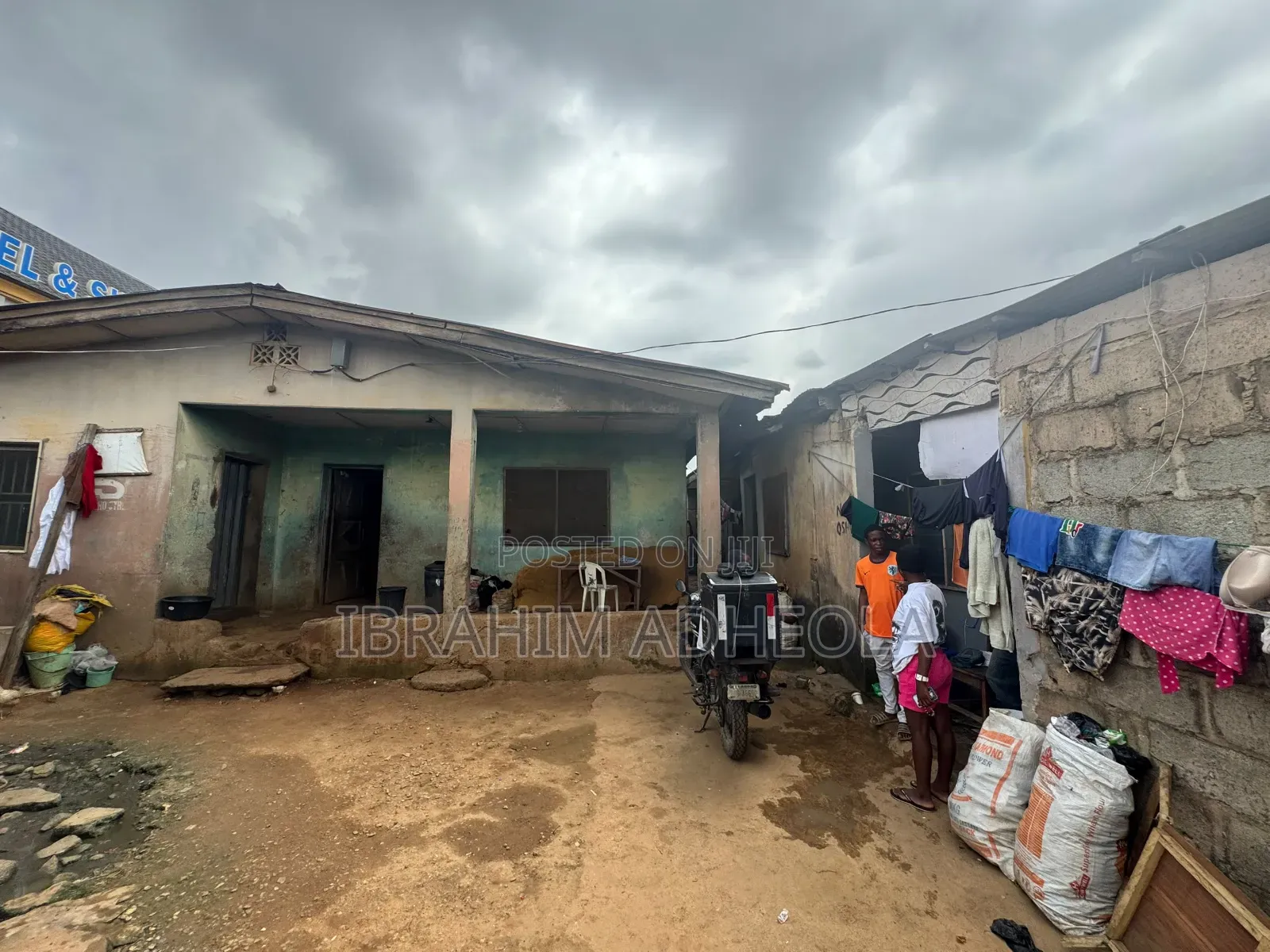 Land Measuring 500sqm With a Demolishable Bungalow on It, in a Lovely in Fagba