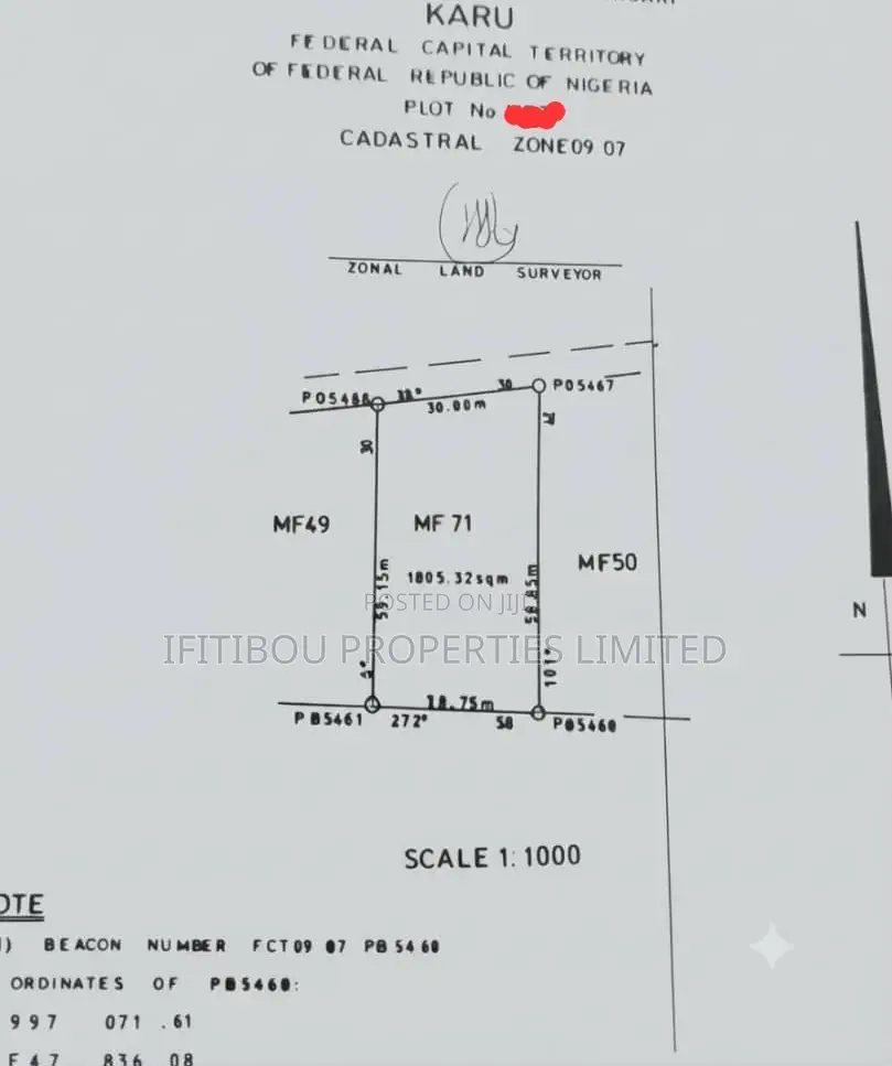Karu Residential Land (1800sqm) for Sale in Karu