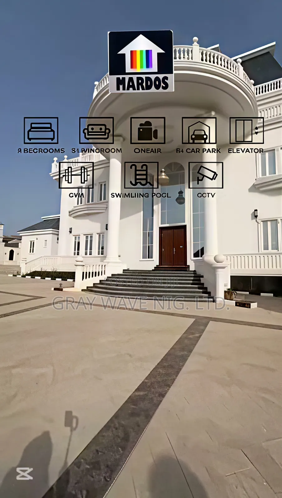 9bdrm Mansion in Guzape District for sale in Guzape District