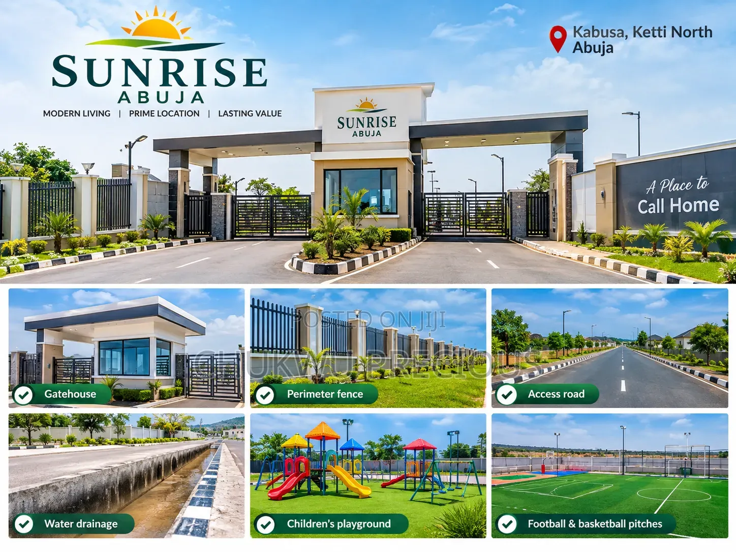 400sqm Land for 4-Bedroom Fully Detached Duplex at Sunrise Abuja in Ketti