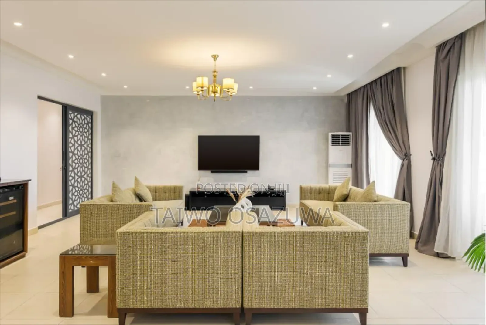 Furnished 3bdrm Apartment in Off Adeola Odeku Vi for rent in Adeola Odeku