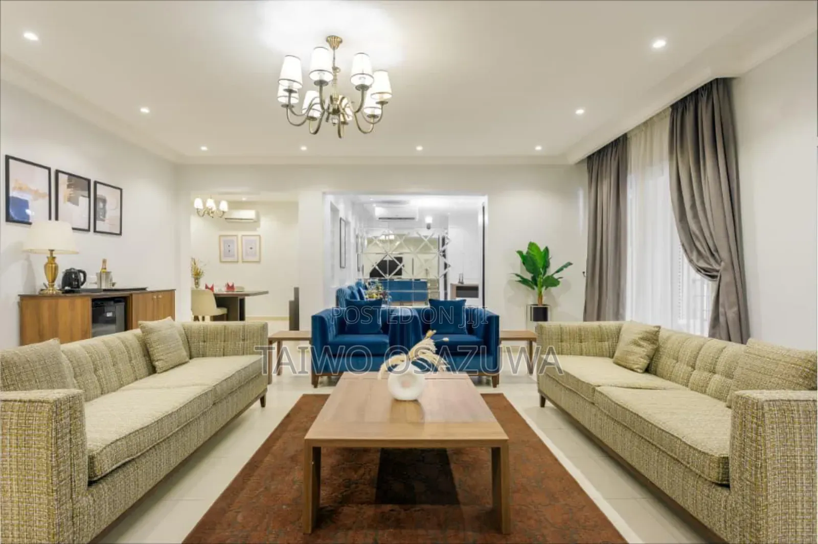 Furnished 3bdrm Apartment in Off Adeola Odeku Vi for rent in Adeola Odeku
