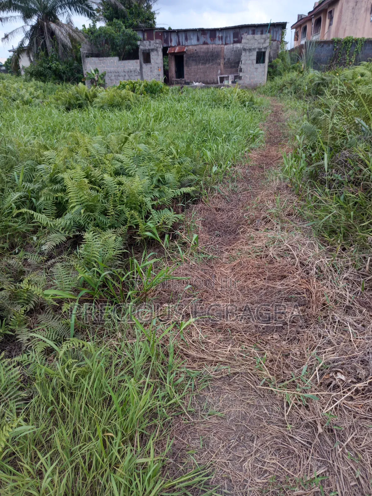Plot of Land With Uncompleted 2 Bedroom Bungalow on It in Ijegun