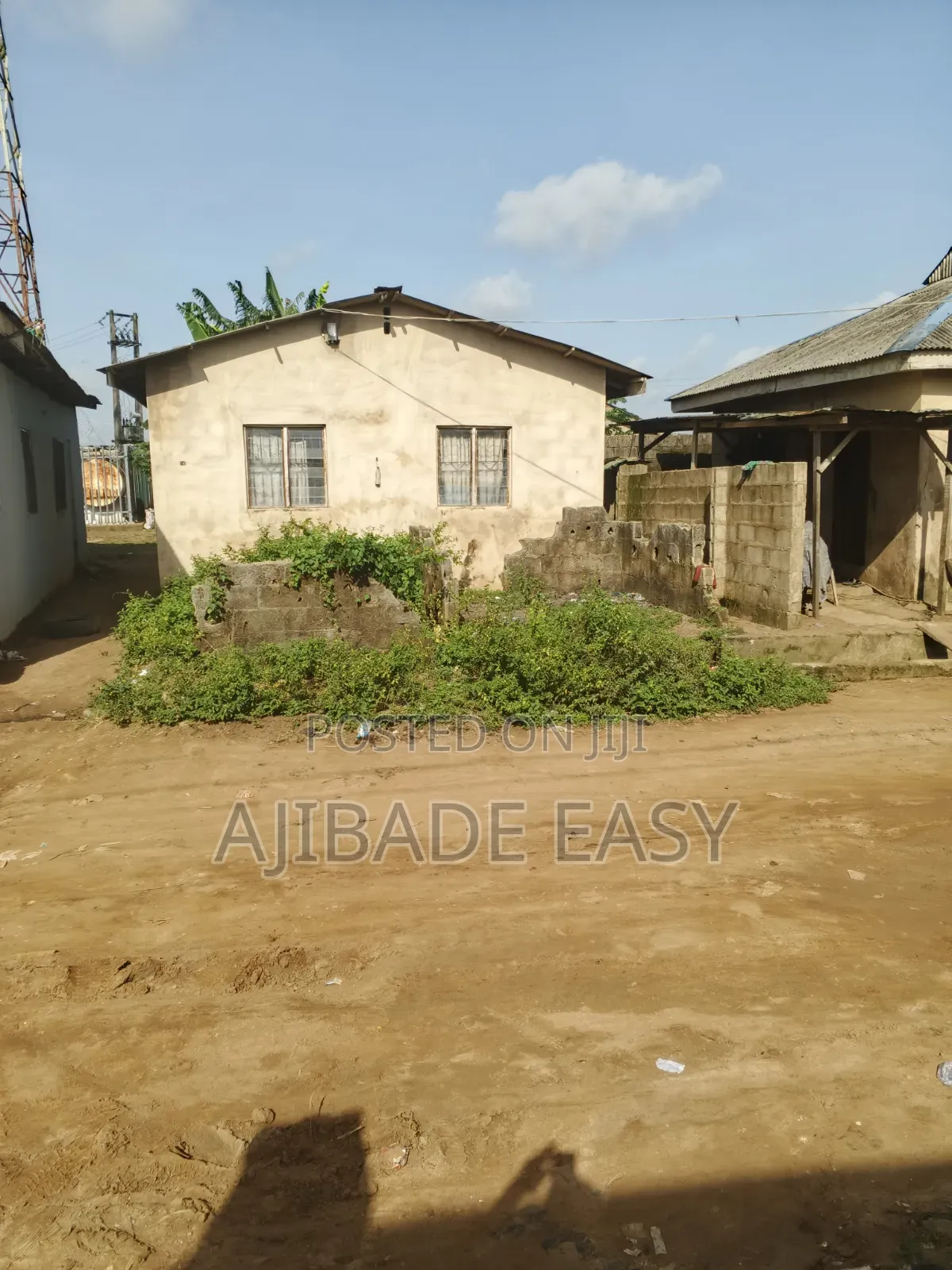 Almost Half Plot of Land With Mini Flat on It in Ayobo