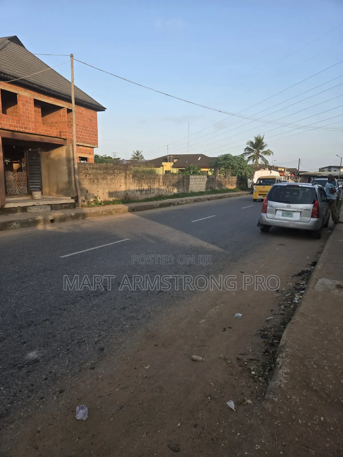 A Good Commercial Land in Heart of Town With Demolishable Structures in Ikorodu Garage