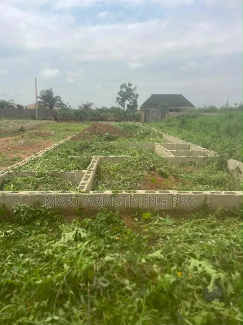 A Full Plot of Land With Foundation in a Good Environment in Adamo