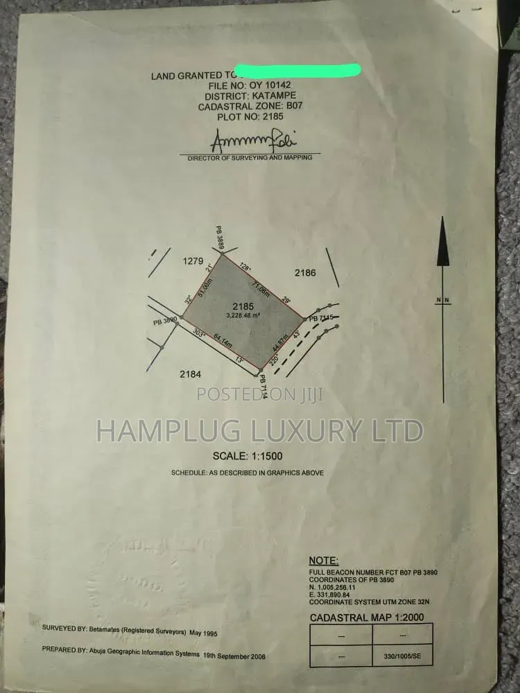 For Sale | Serial Plots | Residential | Katampe | N2Bn Each. in Central Business District