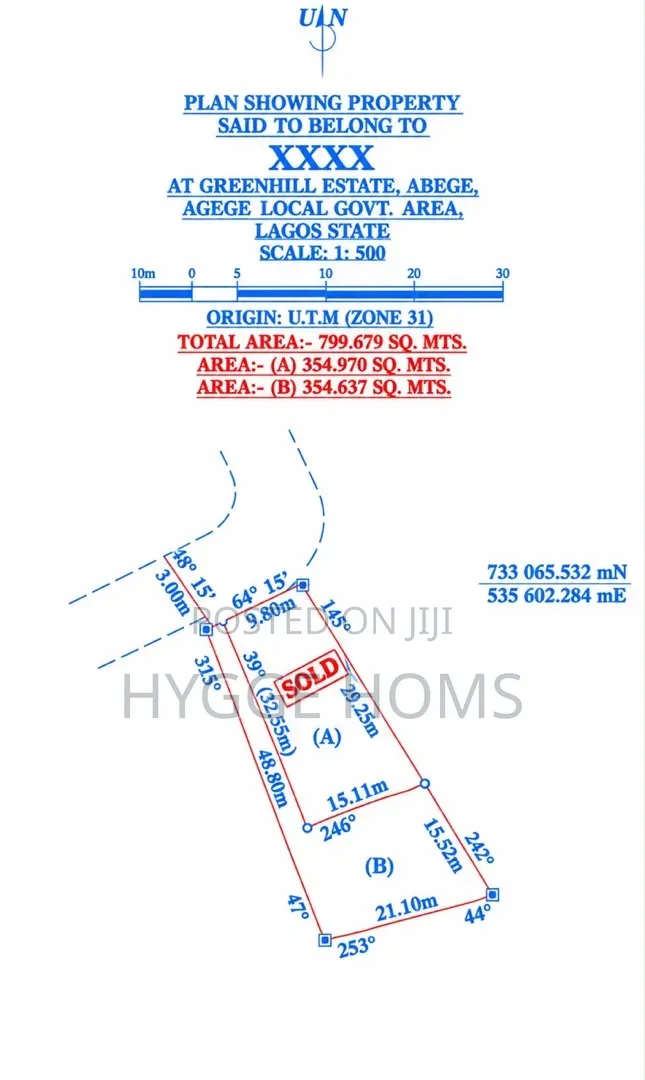 Half Plot of Land Greenhill Estate in Oko-Oba