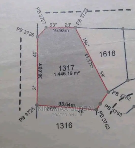 A Land Measuring 1,446sqm Buildable and Liveable for Sale in Katampe