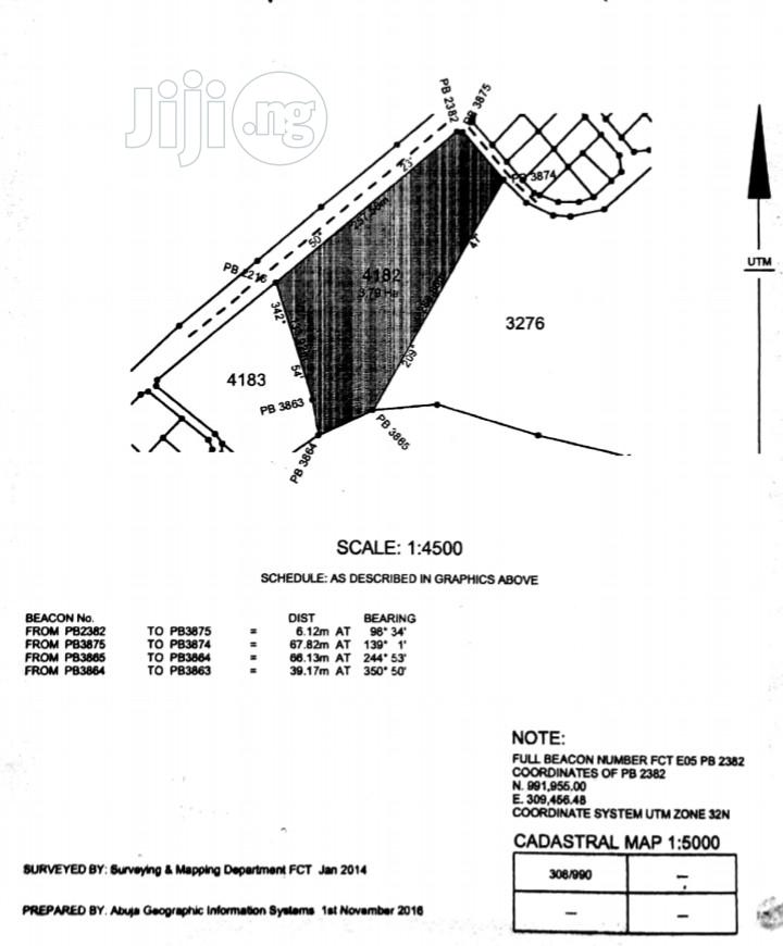 Abuja 3.79 Hectares School or Public Inst. Land for Sale in Lugbe District