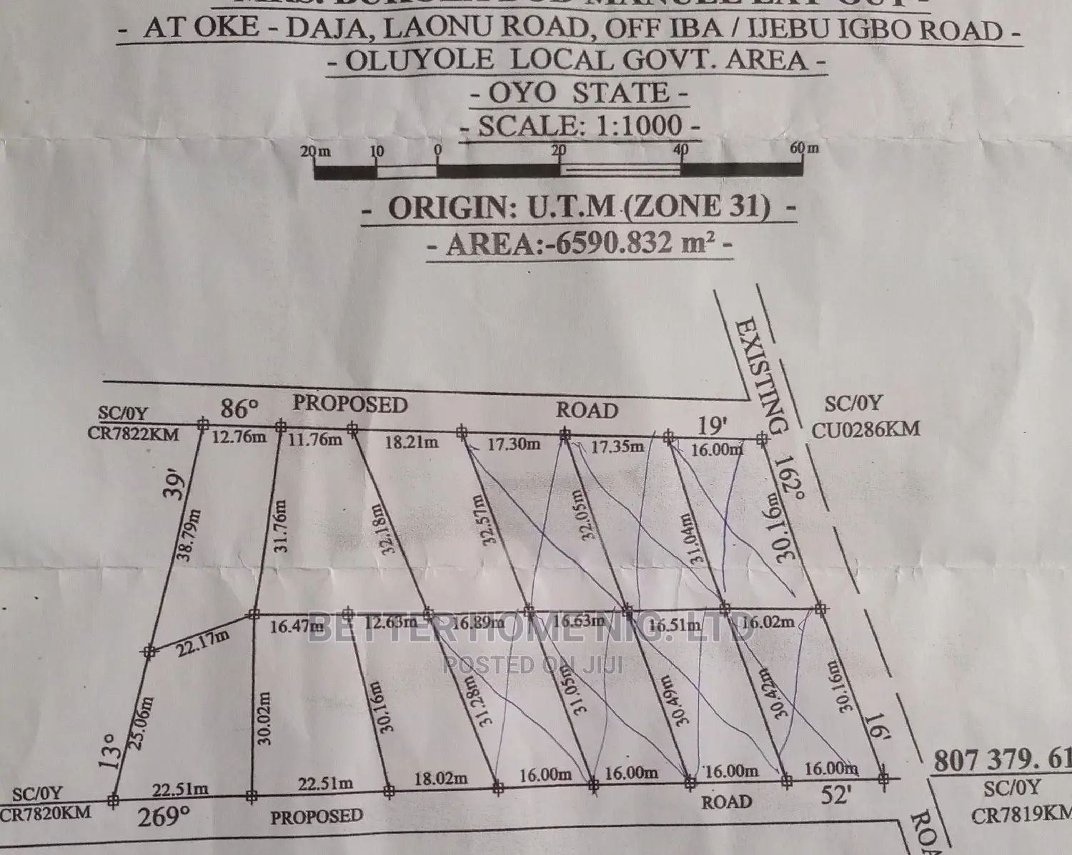 Land For Sale With Register Survey in Oluyole