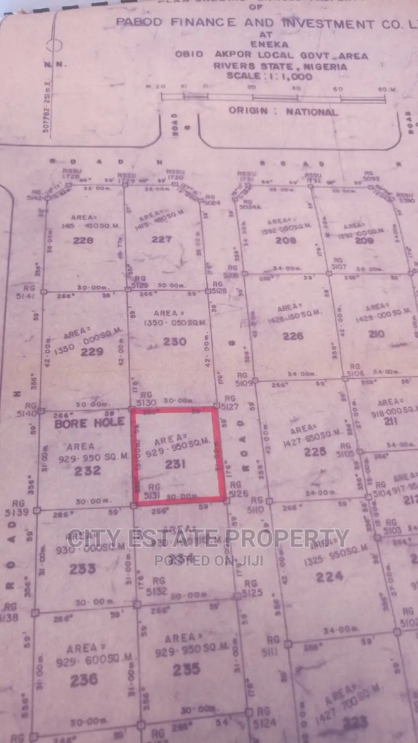 Beautiful and Strategic Land for Sale Inside Pabod Estate in Port-Harcourt